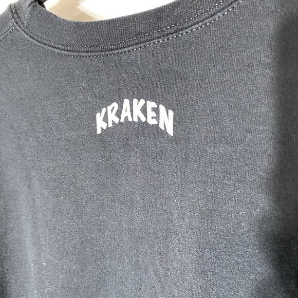 Gildan Black Kraken Crew Neck Sweatshirt M - Picture 9 of 11